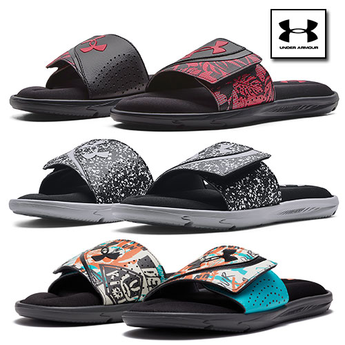 セール アンダーアーマー サンダル スポーツサンダル スライド 履き心地 3024450 UNDER ARMOUR イグナイト VI グラフィック ストラップ