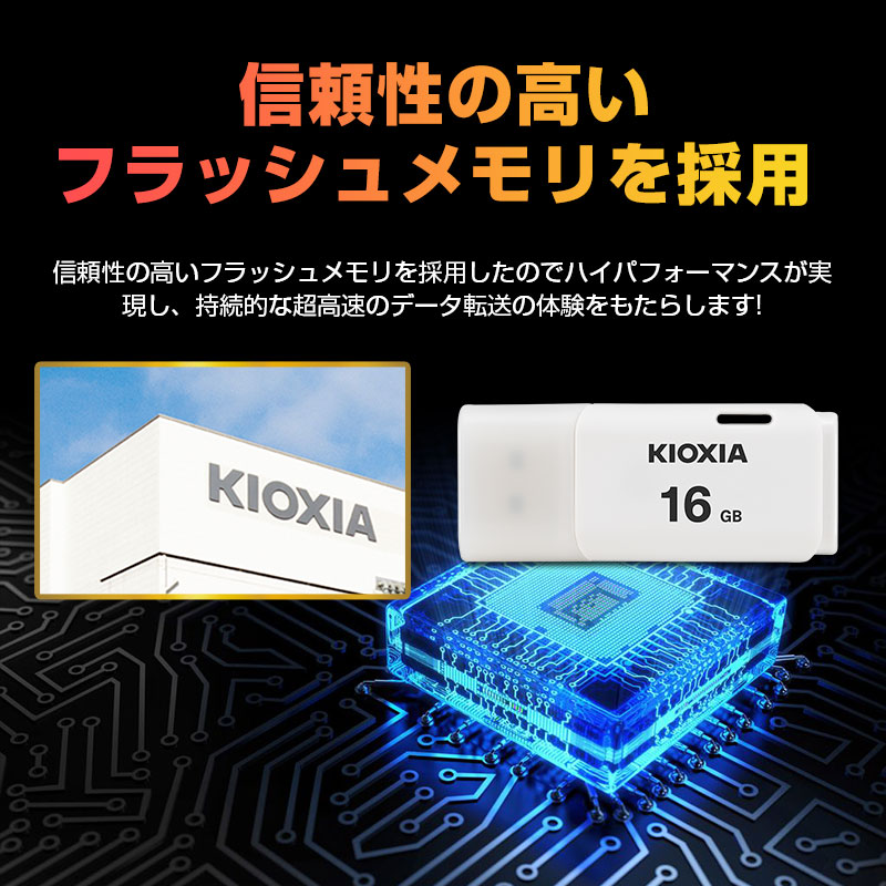 お手頃価格 お買得5枚組 USBメモリ 16GB KIOXIA 旧東芝メモリー 日本製 LU202W016GG4 海外パッケージ ホワイト  KXUSB16G-LU202WGG4-5SET www.cidadeproibidacircuito.com