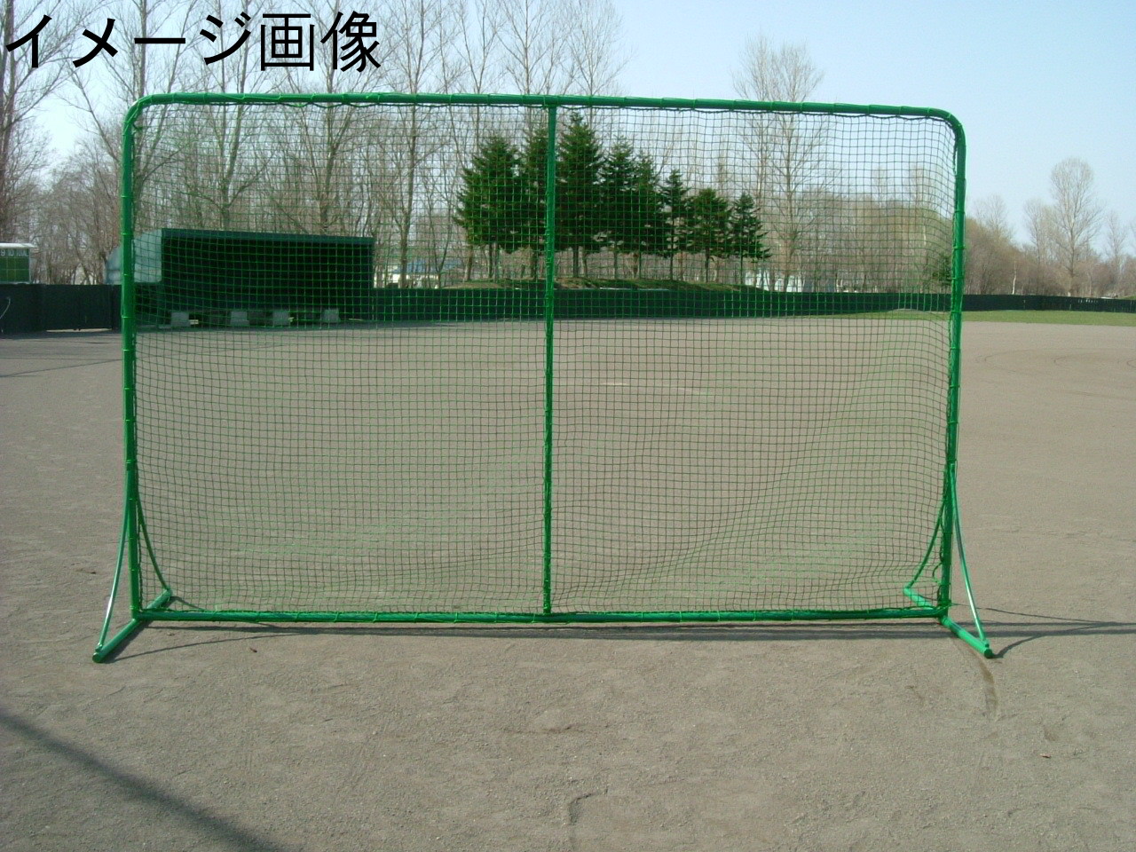 鵜沢ネット トスバッティングネットフェンス 硬式用 緑 2×2m 穴あき 90016-