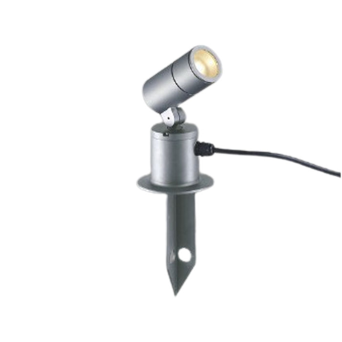 コイズミ照明 エクステリア LEDスポットライト スパイク 差込プラグ付 100W相当 中角 電球色 サテンシルバー:AU55962 サテンブラック:AU55963