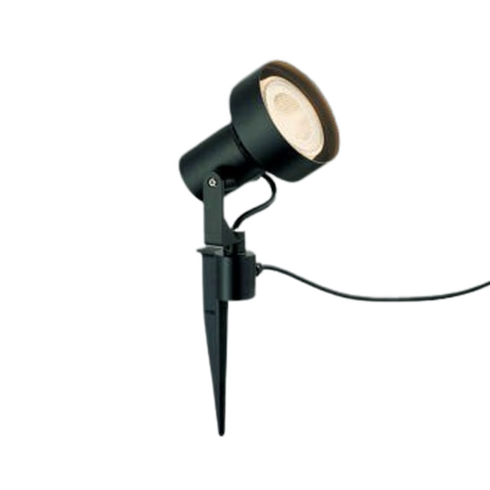 コイズミ照明 エクステリア LEDスポットライト スパイク 差込プラグ付 LEDランプ別売 ブラック:AU93244 シルバーメタリック:AU93245