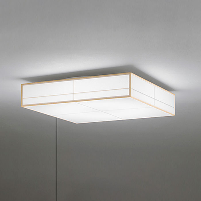 オーデリック 和風LEDシーリング 調光 ～10畳 引きひも付 白木 昼白色：OL291701NR
