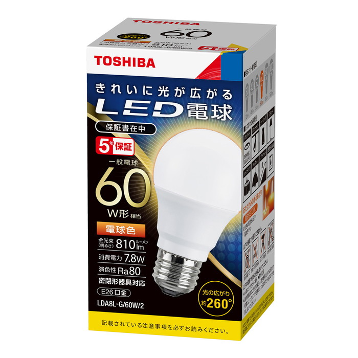 楽天市場】あす楽TOSHIBA(東芝ライテック)LED電球(口金E26