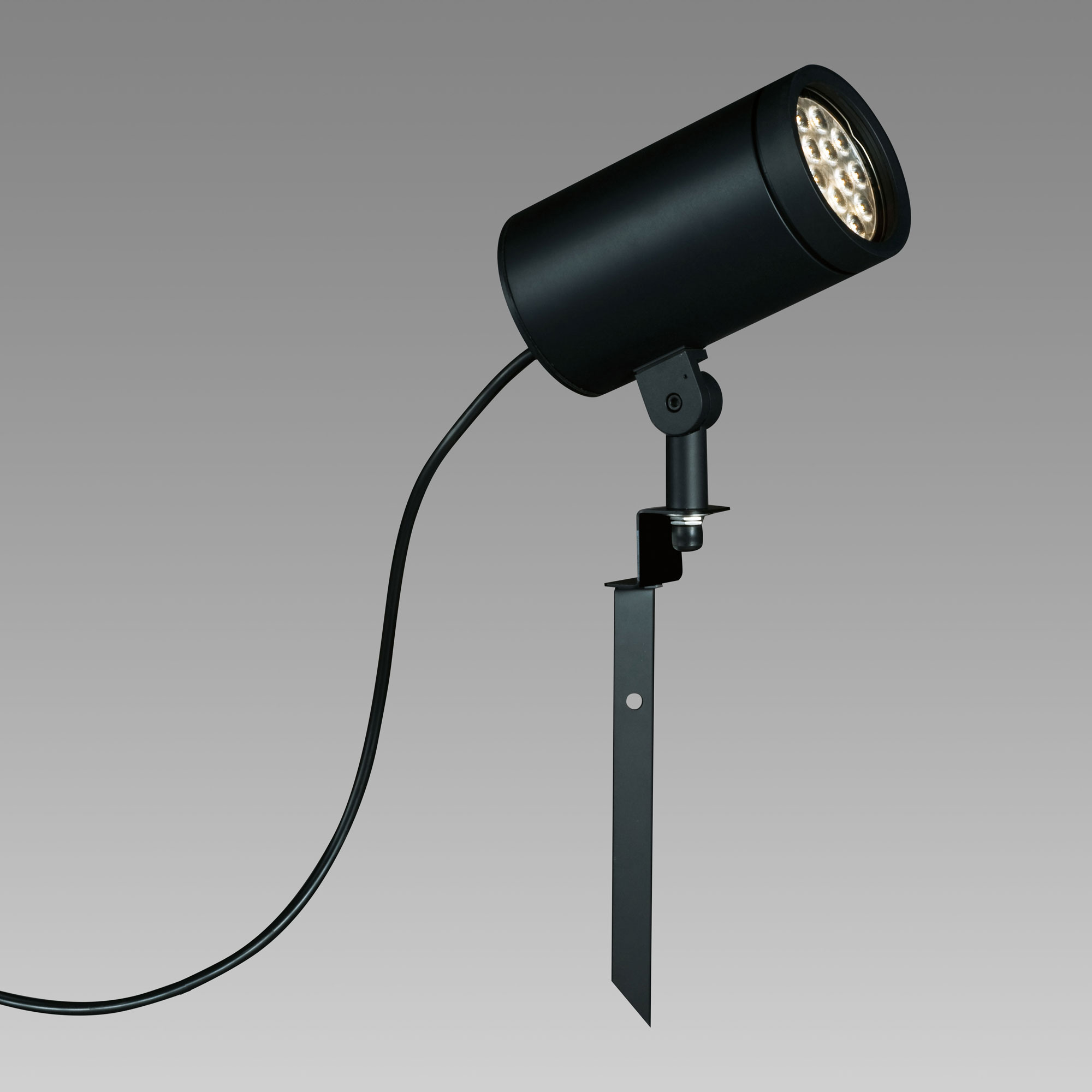 山田照明 エクステリア LEDスポットライト スパイク式 防雨型 ワイド36° HID70W相当 非調光 Compact Spot Neo(コンパクト・スポット・ネオ) 黒色 電球色3000K:AD-3145-L 昼白色5000K:AD-3145-N