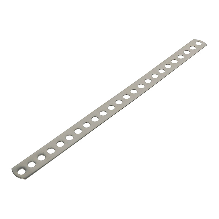 ステンレス 曲板 (7mm穴) 20×300 ［10個］ #補強金物 隅金 取付 接合 金折 ステー I型金具 DIY