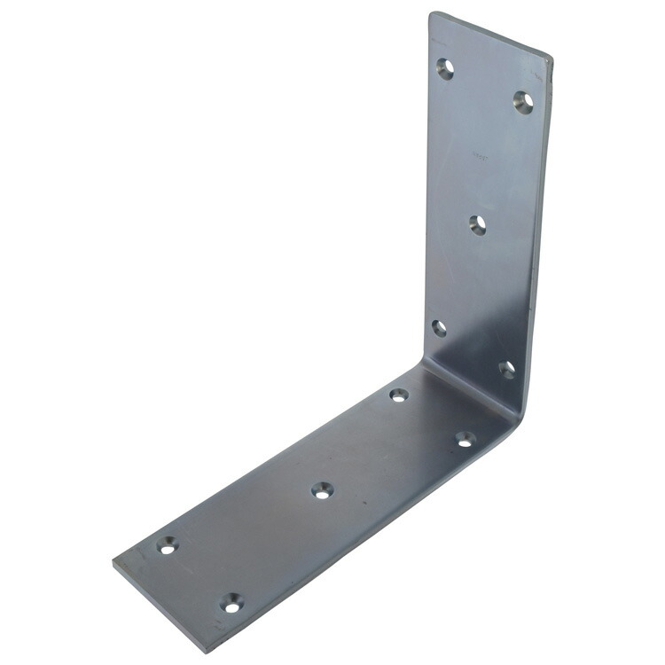 幅広金折 4.5×60×180 ［5個］ #補強金物 隅金 幅広 取付 接合 金具 金折 L型金具 DIY 八幡ねじ