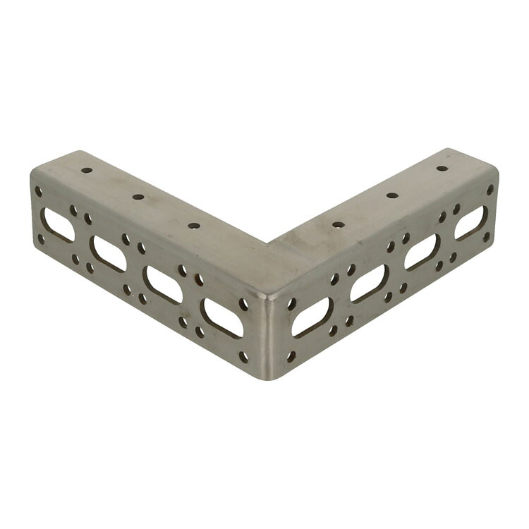 ステンレス 多孔式アングル 150×150 ［2個］ #補強金物 ステンレス SUS 隅金 取付 接合 金具 L型金具 DIY 八幡ねじ