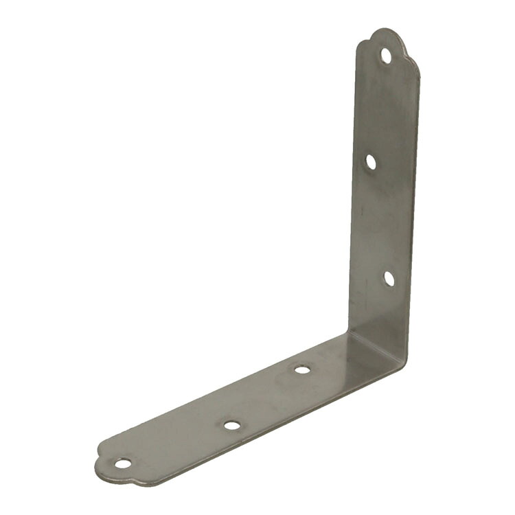 ステンレス304 金折 90 ［10個］ #補強金物 ステンレス SUS 隅金 取付 接合 金具 L型金具 DIY 八幡ねじ