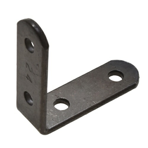 KV ミニステーL字金具 MS24 29X29mm 黒 (500個箱売)|暮らすとあ
