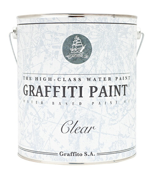 VI グラフィティーペイント GFC 4L 大型缶クリアコーティング剤 (透明) グラフィティーペイント[1個] #Graffiti Paint ペンキ 水性塗料｜暮らすとあ