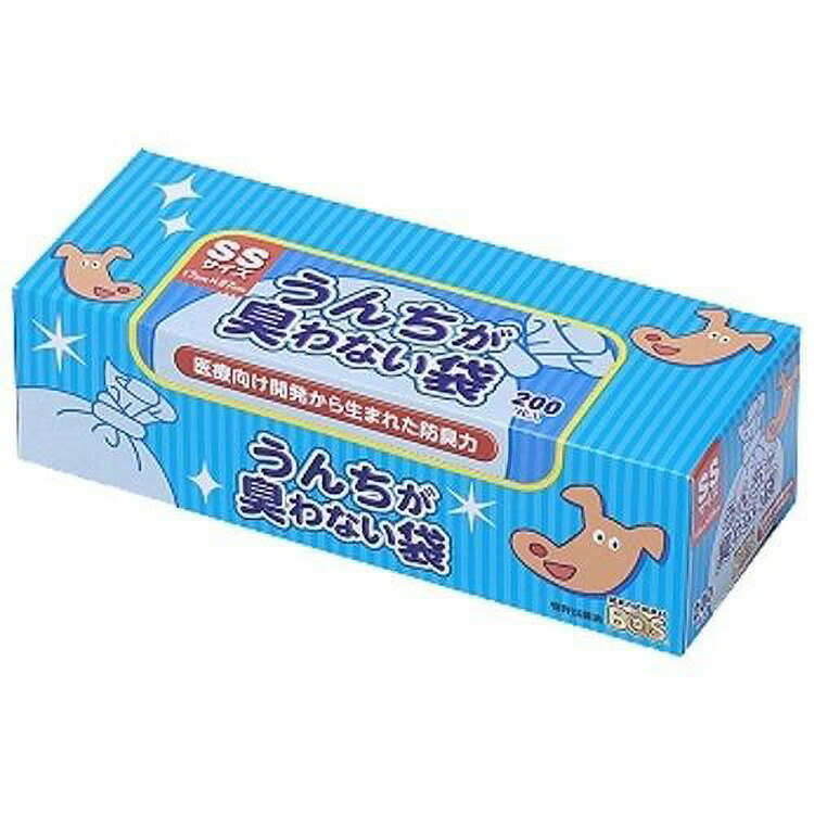 JL うんちが臭わない袋BOSペット用SSサイズ200枚入り 【20個入り】 #ペット用品 ペット用防災 防災 フェーズフリー 犬 猫 備蓄