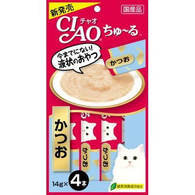 JL いなばペットフード SC‐72チャオちゅーるかつお14g&times;4本 【48袋】｜暮らすとあ 8,000円