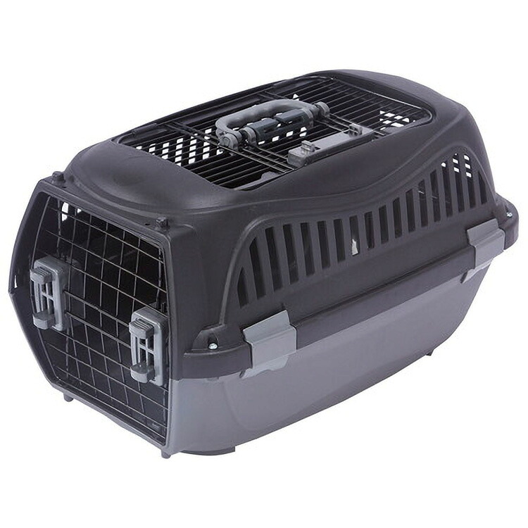 JL 犬猫用キャリー ハウスにしやすい2ドアスマイルキャリープラス ブラックS 【6個入り】#ペット用品 ペット用防災 防災 フェーズフリー 犬 猫 備蓄|暮らすとあ