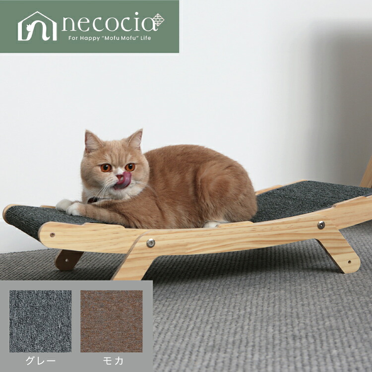 NC 爪とぎカーペットハンモック 1個 カラー モダングレー/クラシックモカ #ネコシア necocia ねこ ツメとぎ ペット|暮らすとあ