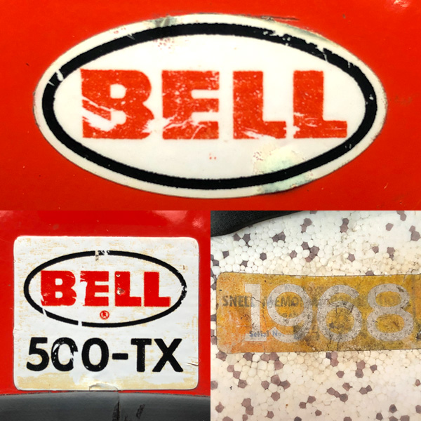 BELL 500-TX ORANGE 61cm スモールジェットヘルメットオープンフェイス