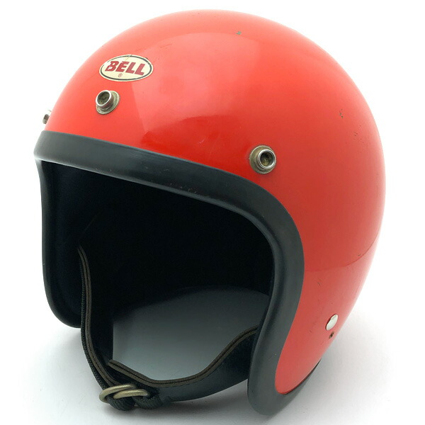 BELL SUPER MAGNUM すべり出し型 ORANGE 57糎 【外国で直輸入中古品】スモールジェットヘルメット 明けっ広げ人間の顔 アメリカン 呼びりん スーパーマグナム オレンジ色 オレンジ色 S～M大きさ