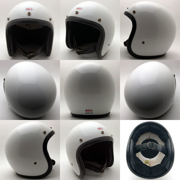 BELL 500-TX WHITE 63cm スモールジェットヘルメットオープンフェイス