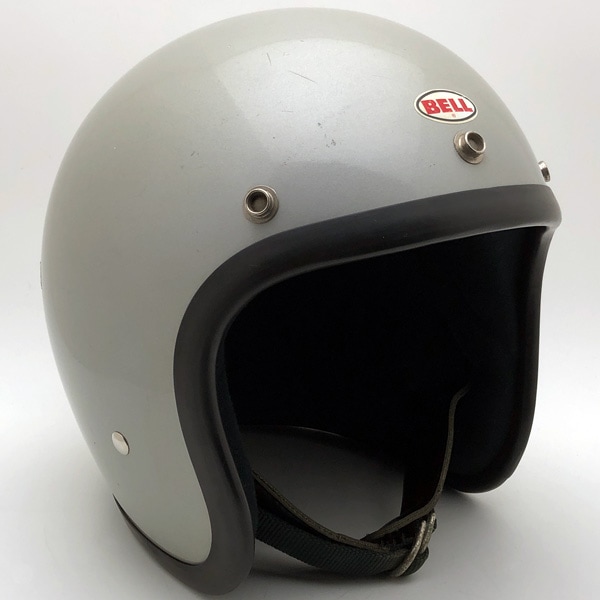 BELL SUPER MAGNUM 初期型 SILVER 59cm 【海外直輸入中古品】スモールジェットヘルメット オープンフェイス アメリカン ベル スーパーマグナム シルバー 銀色 M～Lサイズ