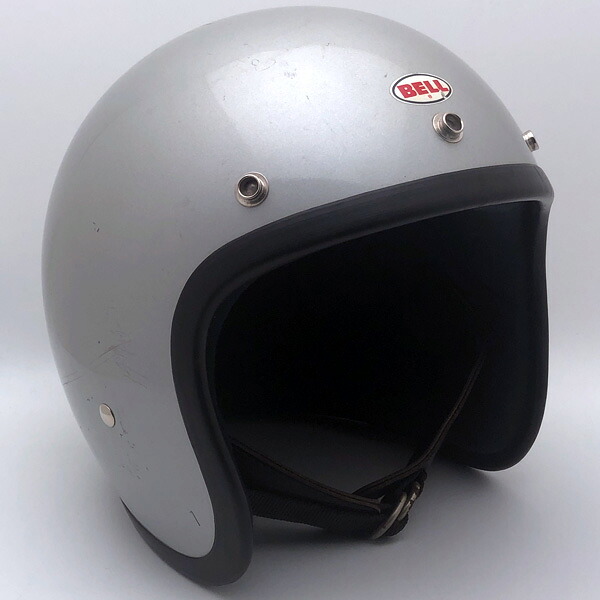 BELL SUPER MAGNUM すべり出し型 SILVER 62珊 【外国で直輸入中古品】スモールジェットヘルメット 開けはなし人間の顔 アメリカン 呼びりん スーパーマグナム しろがね色 しろがね色 XL大きさ