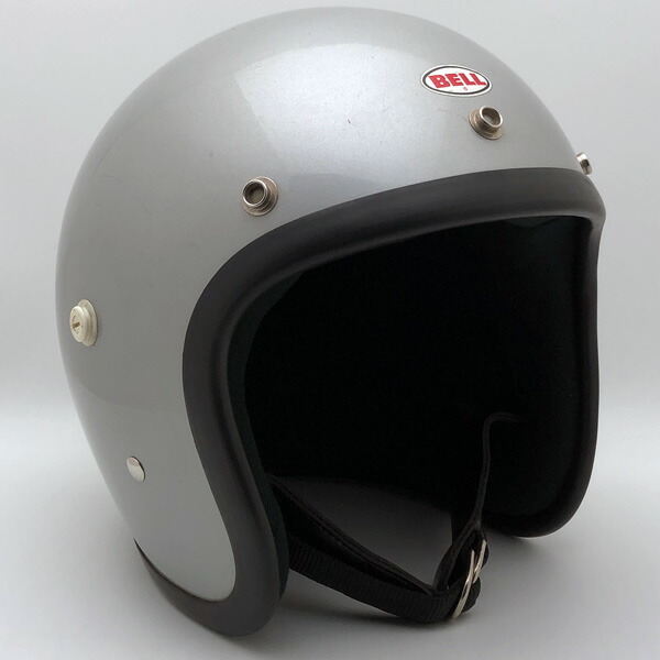 BELL SUPER MAGNUM すべり出し型 SILVER 58珊 【外国で直輸入中古品】スモールジェットヘルメット 開けはなし人間の顔 アメリカン 呼びりん スーパーマグナム しろがね色 しろがね色 M大きさ