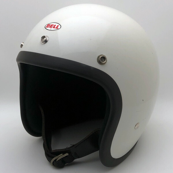BELL SUPER MAGNUM すべり出し型 WHITE 60珊 【外国で直輸入中古品】スモールジェットヘルメット 開けはなし人間の顔 アメリカン 呼びりん スーパーマグナム 白いこと 白いこと L大きさ