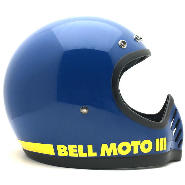 BELL MOTO3 すべり出し型 BLUE 61珊 【外国で直輸入中古品】フルフェイスヘルメットアメリカンオフロードモトクロスvmxダートトラッカートレールスクランブラーエンデューロベルモト3青碧青碧L～XL大きさ