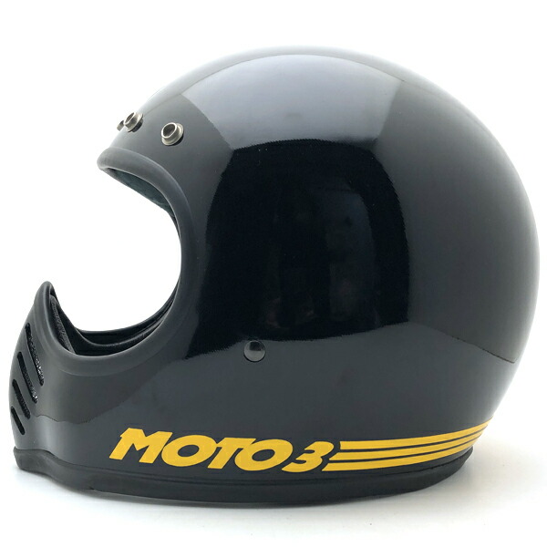 Dead Stock 新品 BELL MOTO3 BLACK 60珊 【外国で直輸入新古品】デッド店卸し資産 未当て嵌める品 nos フルフェイスヘルメット アメリカン オフロード モトクロス vmx ダートトラッカー トレール スクランブラー エンデューロ 呼びりん モト3 黒いこと 黒いこと L大きさ