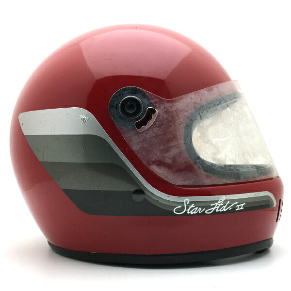 純正シールド付 BELL STAR ltd.2 RED 56cm 【海外直輸入中古品】フルフェイスヘルメットアメリカン族ヘルオンロードベルスターリミテッドレッド赤色Sサイズ