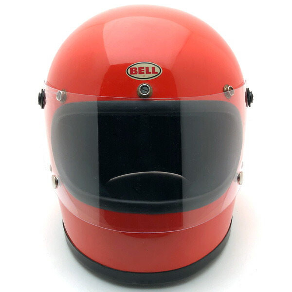 BHV遮蔽物付 BELL STAR ORANGE 62珊 【外国で直輸入中古品】フルフェイスヘルメットアメリカン族ヘルオンロードベルスターオレンジオレンジ色XL大きさ