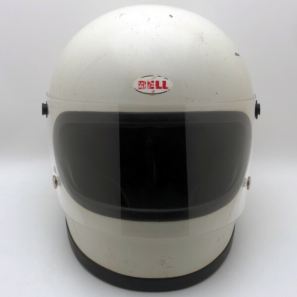 BHV遮蔽物付 BELL STAR 2 WHITE 58糎 【外国で直輸入中古品】フルフェイスヘルメット アメリカン 族地獄 オンロード 呼びりん はやりっ児2 白いこと 白いこと M大きさ
