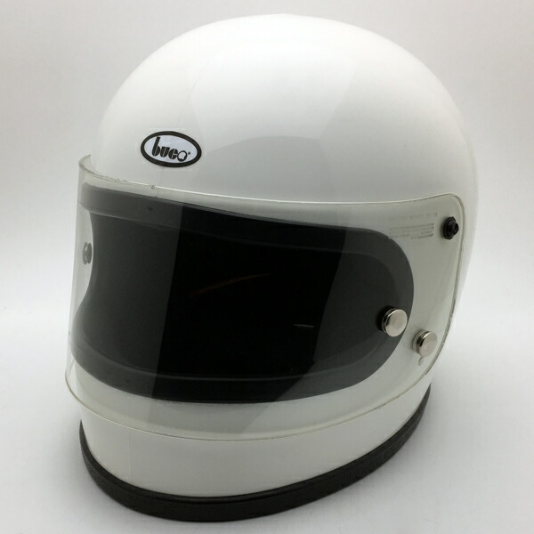 チープ Dead Stock 新品 箱付 BUCO BLUE LINE GT WHITE 60cm デッドストック未使用品nosスモールジェット ヘルメットオープンフェイスアメリカンブコブルーラインGTホワイト白色Lサイズ
