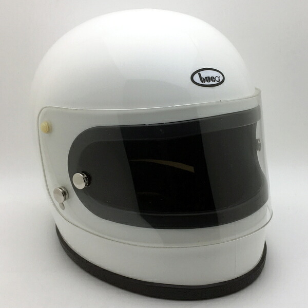 Dead Stock 新品 箱 純然たる遮蔽物付 BUCO FULLFACE WHITE 58珊 【外国で直輸入新古品】デッド店卸し資産未当て嵌める品nosオープンフェイスアメリカン族ヘルオンロードブコホワイト白いことM大きさ