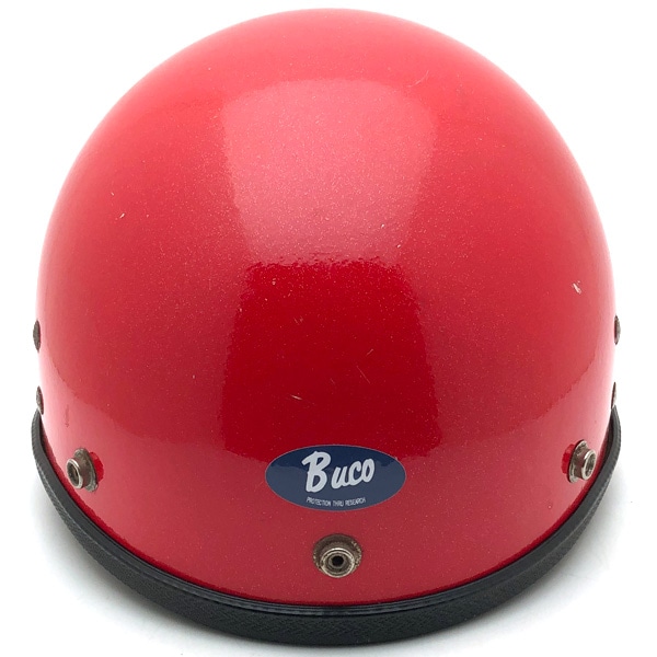 【お値段見直しました】BUCO GUARDIAN RED METALFLAKE【海外直輸入中古品】ハーフヘルメット 半キャップ 半帽 半ヘル ブコ ガーディアン レッド 赤色 フリーサイズ 79,860円