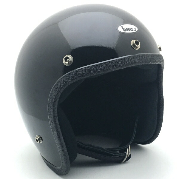 Dead Stock 新品 箱付 BUCO BLACK 58珊 【外国で直輸入新古品】デッド店卸し資産未当て嵌める品nosスモールジェットヘルメットオープンフェイスアメリカンブコブラック黒いことM大きさ