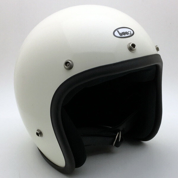 Dead Stock 新品 箱付 BUCO WHITE 58cm 【海外直輸入新古品】デッドストック未使用品nosスモールジェットヘルメットオープンフェイスアメリカンブコホワイト白色Mサイズ
