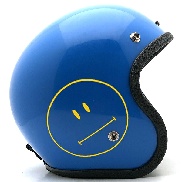 Dead Stock 新品 BUCO ENDURO BRAIN DEAD SMILE BLUE 58cm 【海外直輸入新古品】デッドストック 未使用品 nos スモールジェットヘルメット オープンフェイス アメリカン ブコ エンデューロ ブルー 青色 ブレインデッドスマイル Mサイズ
