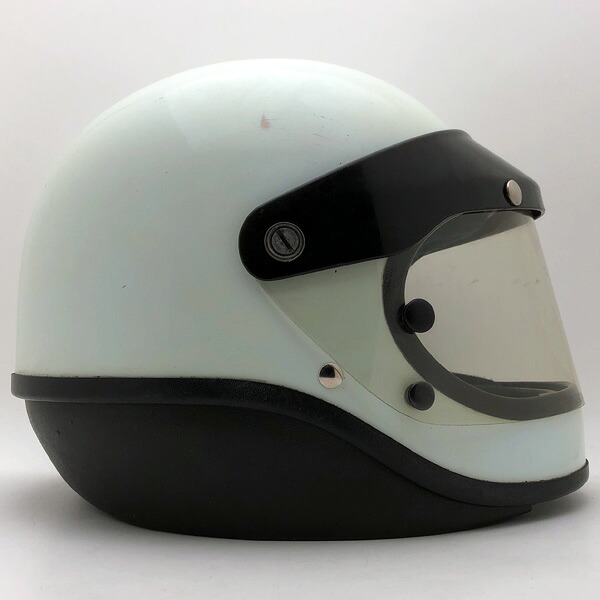 純正シールド付 SHOEI S-20 WHITE 58cm 【海外直輸入中古品】フルフェイスヘルメット族ヘルオンロードショウエイホワイト白色Mサイズ
