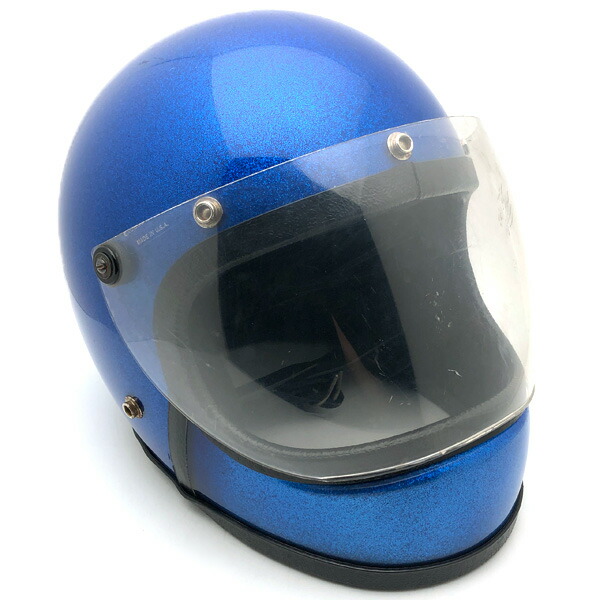 楽天市場】可変式シールド付 FULLFACE BLUE METALFLAKE 57cm 【海外直