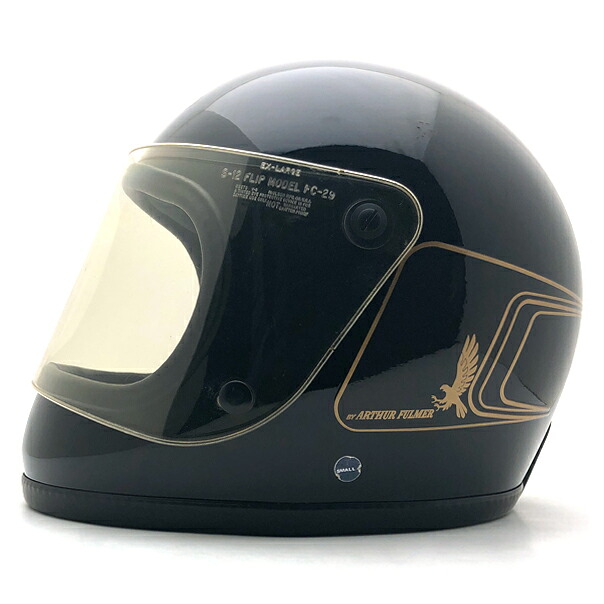 Dead Stock 新品 純然たる遮蔽物付 ARTHUR FULMER AF50 EAGLE BLACK 56珊 【外国で直輸入新古品】デッド店卸し資産未当て嵌める品nosフルフェイスヘルメット族ヘルオンロードアーサーフルマーブラック黒いことS大きさ