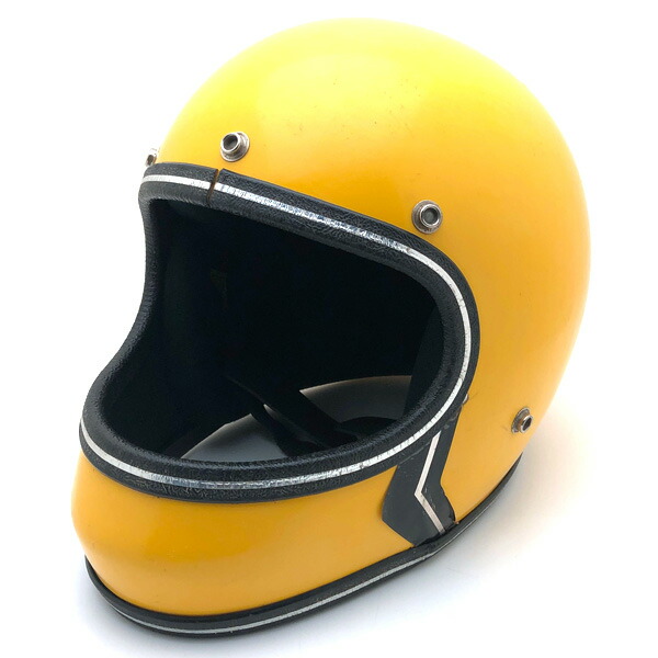 FULLFACE YELLOW 56cm 【海外直輸入中古品】フルフェイスヘルメット族ヘルオンロードイエロー黄色Sサイズ