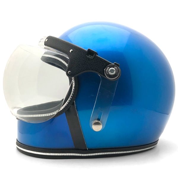可変式純正シールド付 NORCON BLUE METALLIC 57cm 【海外直輸入中古品】フルフェイスヘルメット 族ヘル オンロード ノーコン ブルー 青色 メタリック S～Mサイズ
