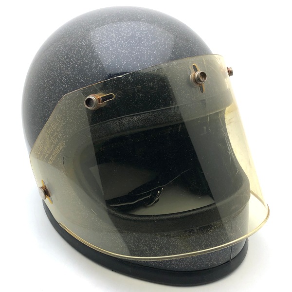 Grant ヴィンテージヘルメット シルバー 12/31～1/3休業】可変式純正シールド付 GRANT SILVER METALFLAKE 59cm