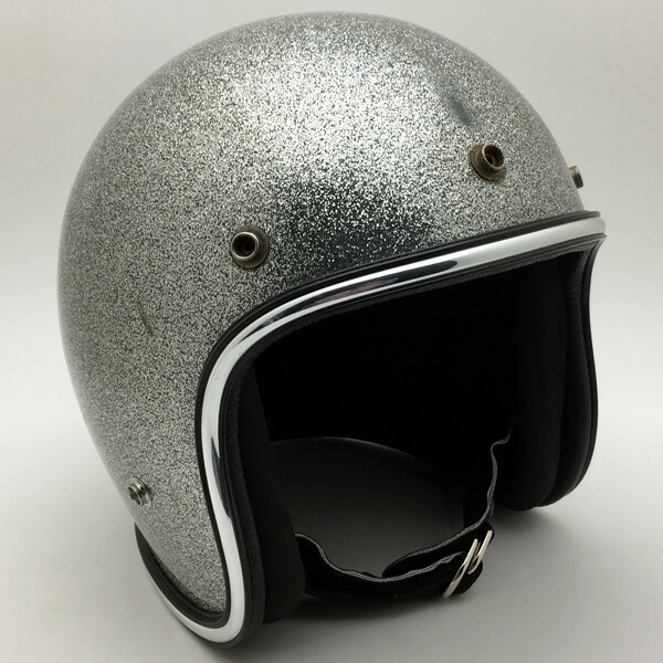 Arthur Fulmer Af40 Metalflake Silver 58cm 外国で赤裸インポート中古自敬 スモールジェット機甲オープンフェイスアメリカンアーサーフルマーシルバー銀灰色ラメ金属フレークm号数 ヴィンテージvintage古典的自動自転車駕旧車ライダービンテージバイク用法チョッパー