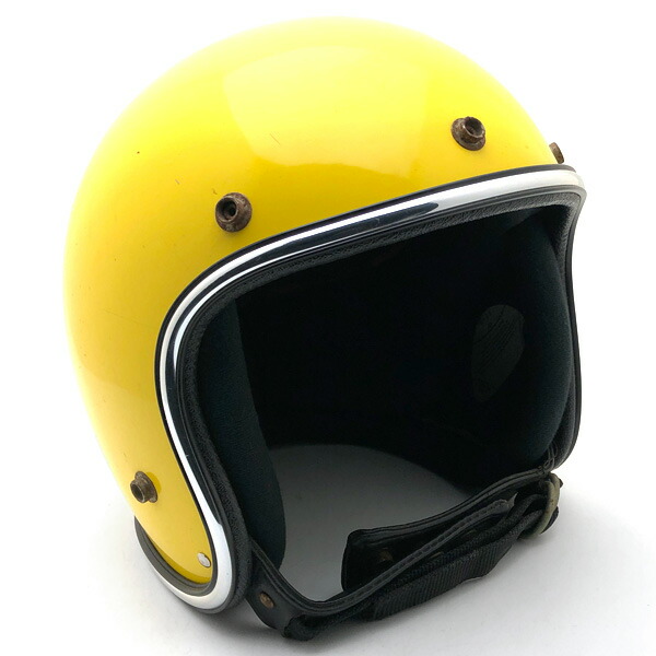 ARTHUR FULMER AF40 YELLOW 58珊 【外国で直輸入中古品】スモールジェットヘルメットオープンフェイスアメリカンアーサーフルマーイエロー黄味がかったM大きさ