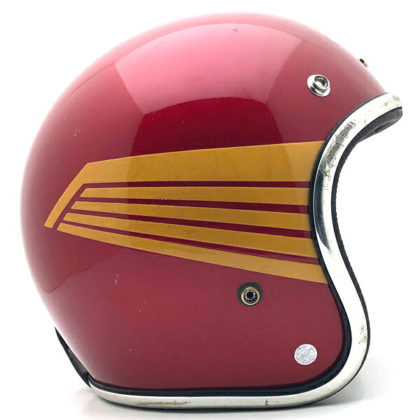 ARTHUR FULMER AF40 FALCON MAROON 58珊 【外国で直輸入中古品】スモールジェットヘルメットオープンフェイスアメリカンアーサーフルマーマルーンブラウン赤銅色ファルコン鷹柄M大きさ