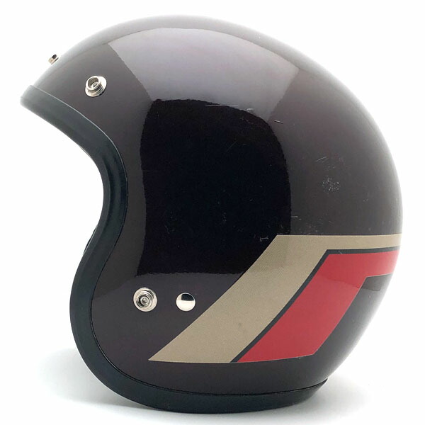 SHOEI HONDALINE STAG MAROON 60珊 【外国で直輸入中古品】 スモールジェットヘルメット 開けはなし人間の顔 アメリカン 演芸会エイ マルーン 赤銅色 L大きさ