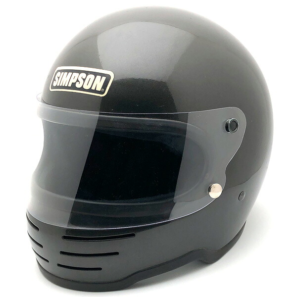 BHV遮蔽物付 SIMPSON M61 GUNMETAL 60珊 【外国で直輸入中古品】フルフェイスヘルメット 族地獄 オンロード シンプソン model61 ひな形61 火器金属元素 ガンメタリック 丹銅色 筒金色 gray 薄墨色 silver しろがね色 L大きさ