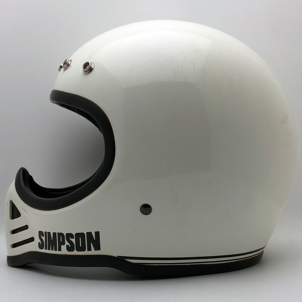 SIMPSON M52 WHITE 62珊 【外国で直輸入中古品】フルフェイスヘルメット オフロード モトクロス vmx ダートトラッカー トレール スクランブラー エンデューロ シンプソン model52 ひな形52 白いこと 白いこと XL大きさ