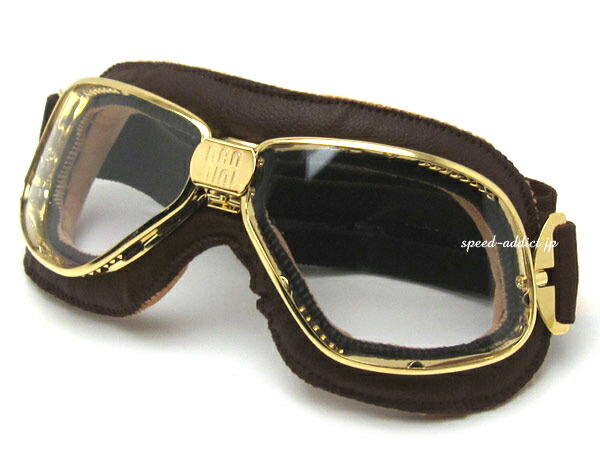 nannini Biker GOGGLE ナンニーニバイカーゴーグル BROWN GOLD × ANTI FOG CLEAR  茶ブラウン二眼2眼piaggioピアジオvespaベスパランブレッタace cafe  racerエースカフェレーサーmodsモッズrockersロッカーズブリティッシュクラシック 【再入荷！】