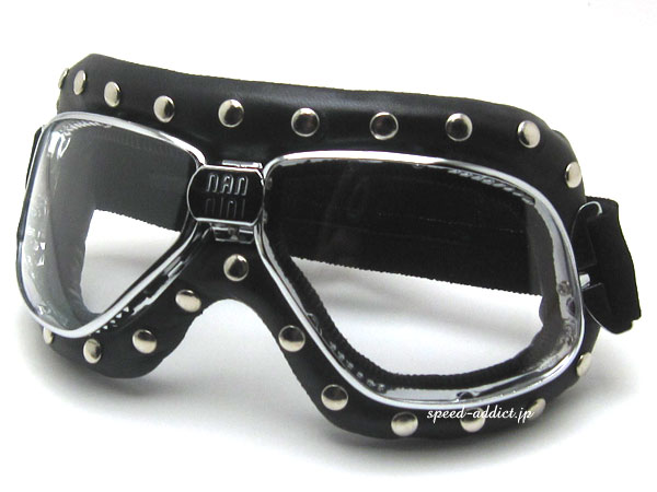 【1位獲得】nannini Biker Bizarre GOGGLE（ナンニーニバイカービザールゴーグル 鋲スタッズパンクロックパンクファッションハードコアマッドマックス国産旧車會暴走族車カミナリ族アメリカンバイクアウトロースチームパンク70s｜SPEED ADDICT 店